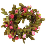 VidaXL guirlandes de Noël avec fleurs 6 pcs 215 cm rose rose