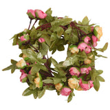 VidaXL guirlandes de Noël avec fleurs 6 pcs 215 cm rose