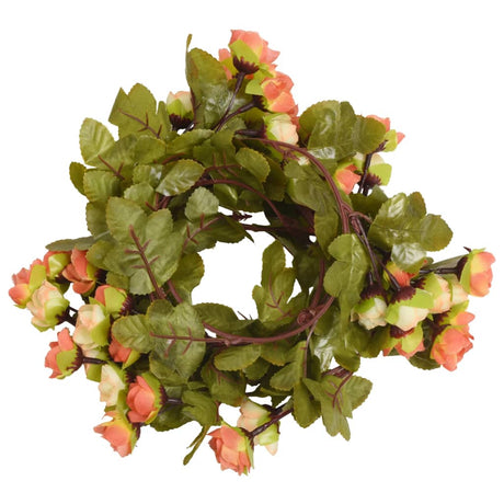 VidaXL guirlandes de fleurs 6 pcs 215 cm rouge lever du soleil