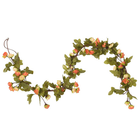 VidaXL guirlandes de fleurs 6 pcs 215 cm rouge lever du soleil
