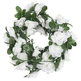 Vidaxx guirlandes de Noël avec fleurs 6 pcs 240 cm blanc