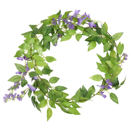 Vidaxx guirlandes de fleurs 6 pcs 200 cm violet