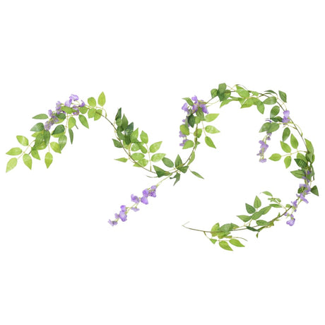 Vidaxx guirlandes de fleurs 6 pcs 200 cm violet
