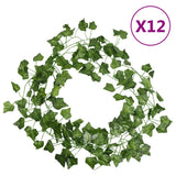 VidaXL guirlandes de Noël lierre 12 pcs 200 cm vert