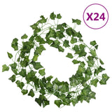 Vidaxl Christmas Garlands Ivy 24 St. 200 cm Green