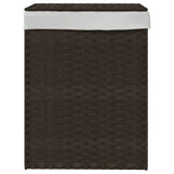 Vidaxl Laundry Basket con coperchio 46x333x60 cm Poly Rattan Brown scuro