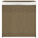 Vidaxl Lavaundry Ceste con 2 scomparti 53x35x57 cm poli rattan