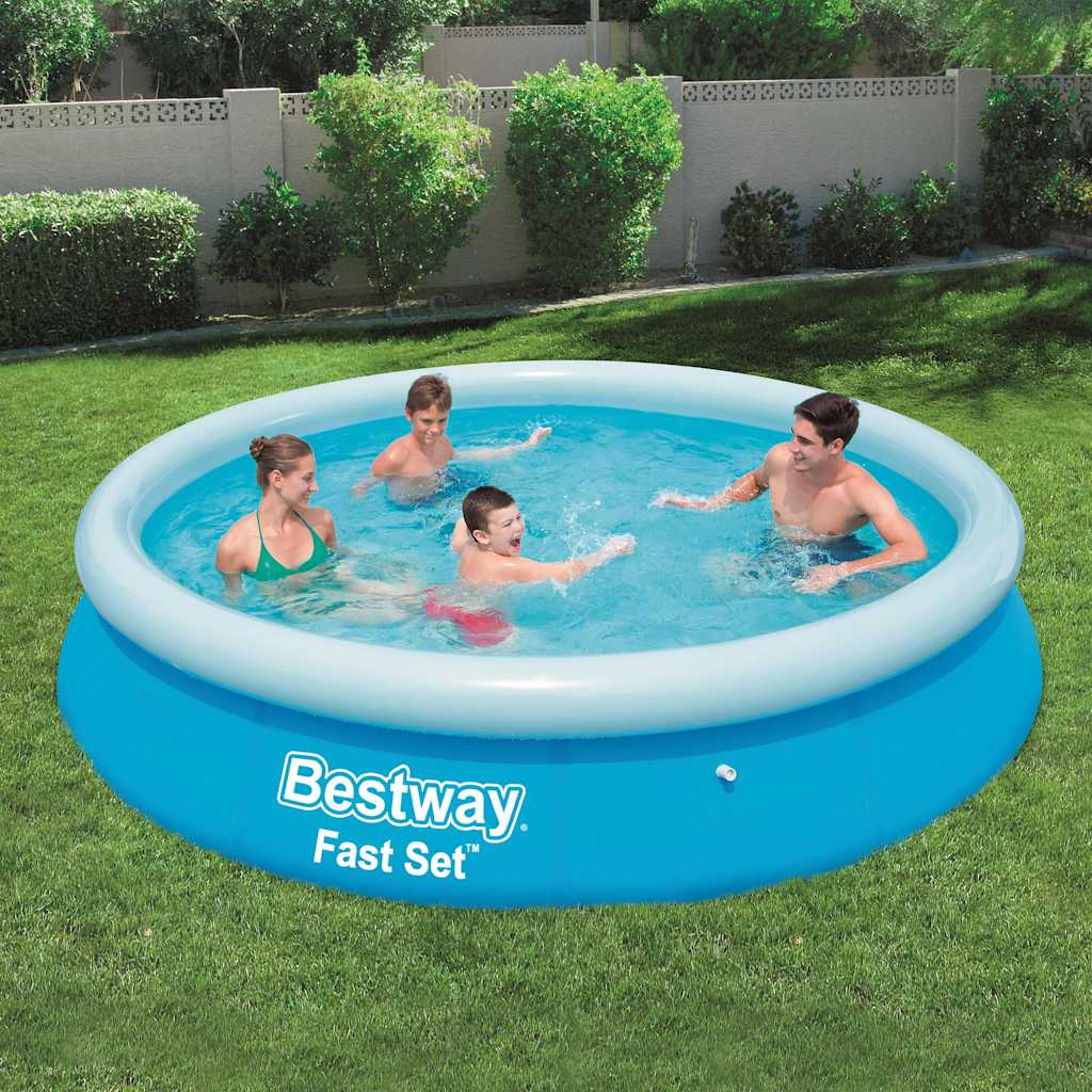 Bestway piscine gonflable ronde à réglage rapide 366x76 cm 57273