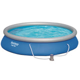 Bestway ensemble de piscine à réglage rapide 457x84 cm 57313