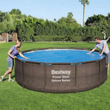 Couverture de piscine solaire Bestway flowclear 356 cm