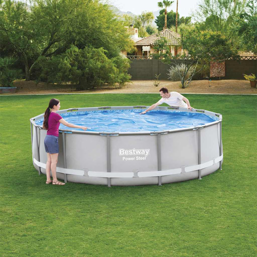 Couverture de piscine solaire Bestway flowclear 427 cm