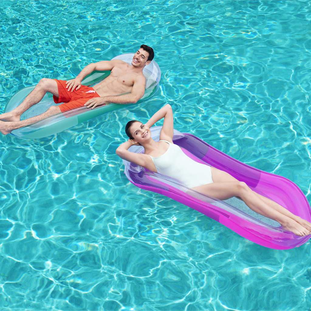 Bestway chaise longue de piscine gonflable aqua lounge