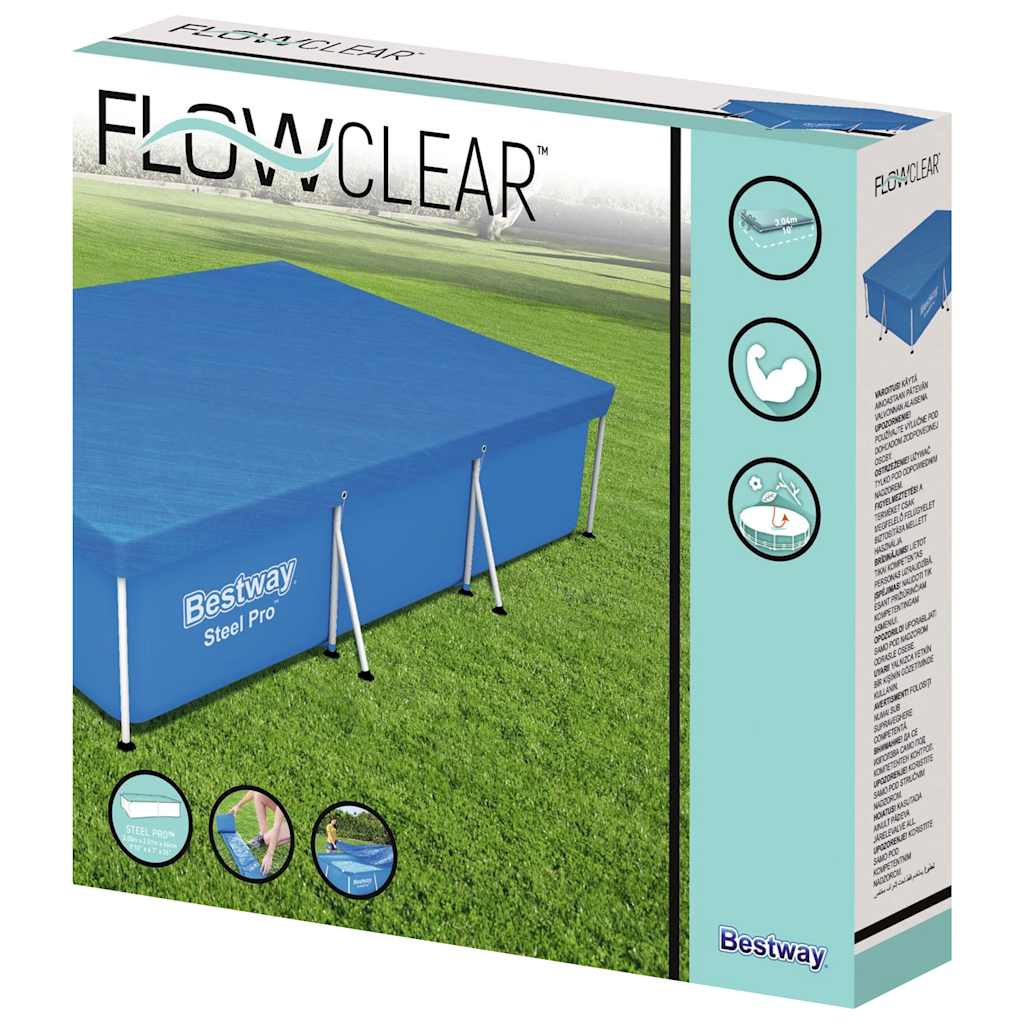 Couverture de piscine Bestway flowclear 304x205x66 cm