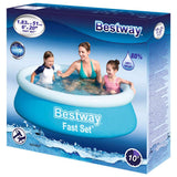 Bestway fast set piscine gonflable ronde 183x51 cm bleu
