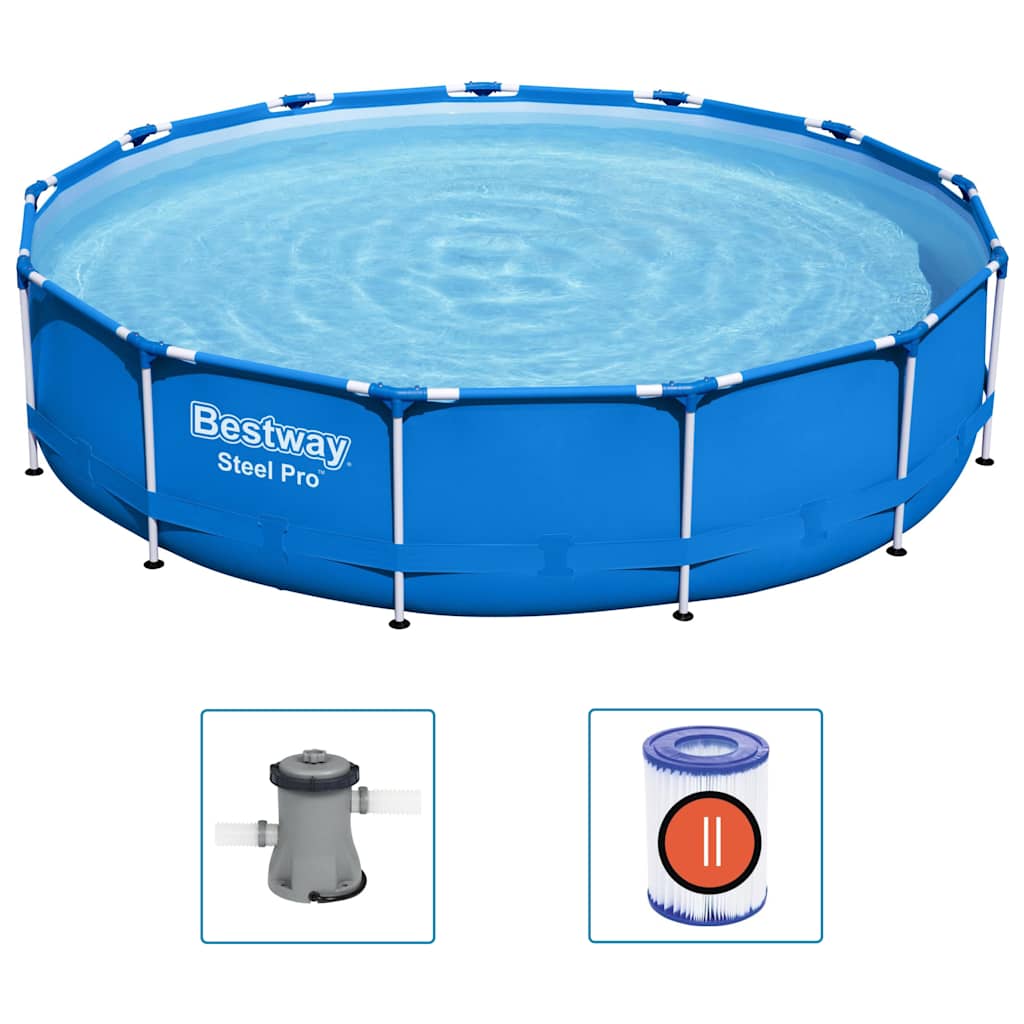 Cadre de piscine Bestway acier pro 396x84 cm