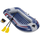 Bestway hydro-force opblaasboot met pomp en roeispanen blauw