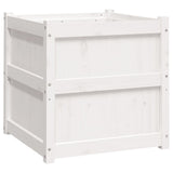 Vidaxx jardinière 60x60x60 cm bois de pin massif blanc