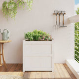 Vidaxx jardinière 60x60x60 cm bois de pin massif blanc