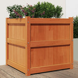 Vidaxx jardinière 60x60x60 cm bois de pin massif, marron lavé