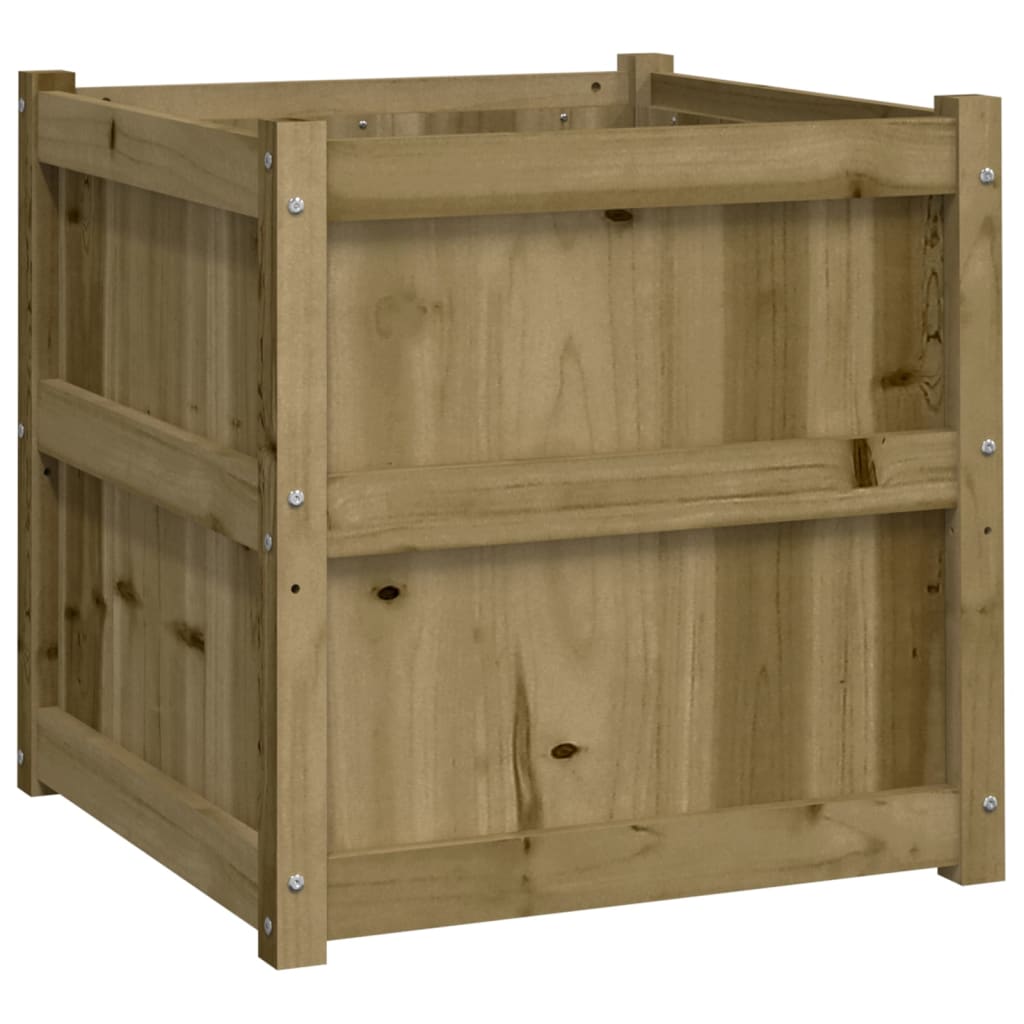 Jardinière Vidaxx 60x60x60 cm bois de pin imprégné