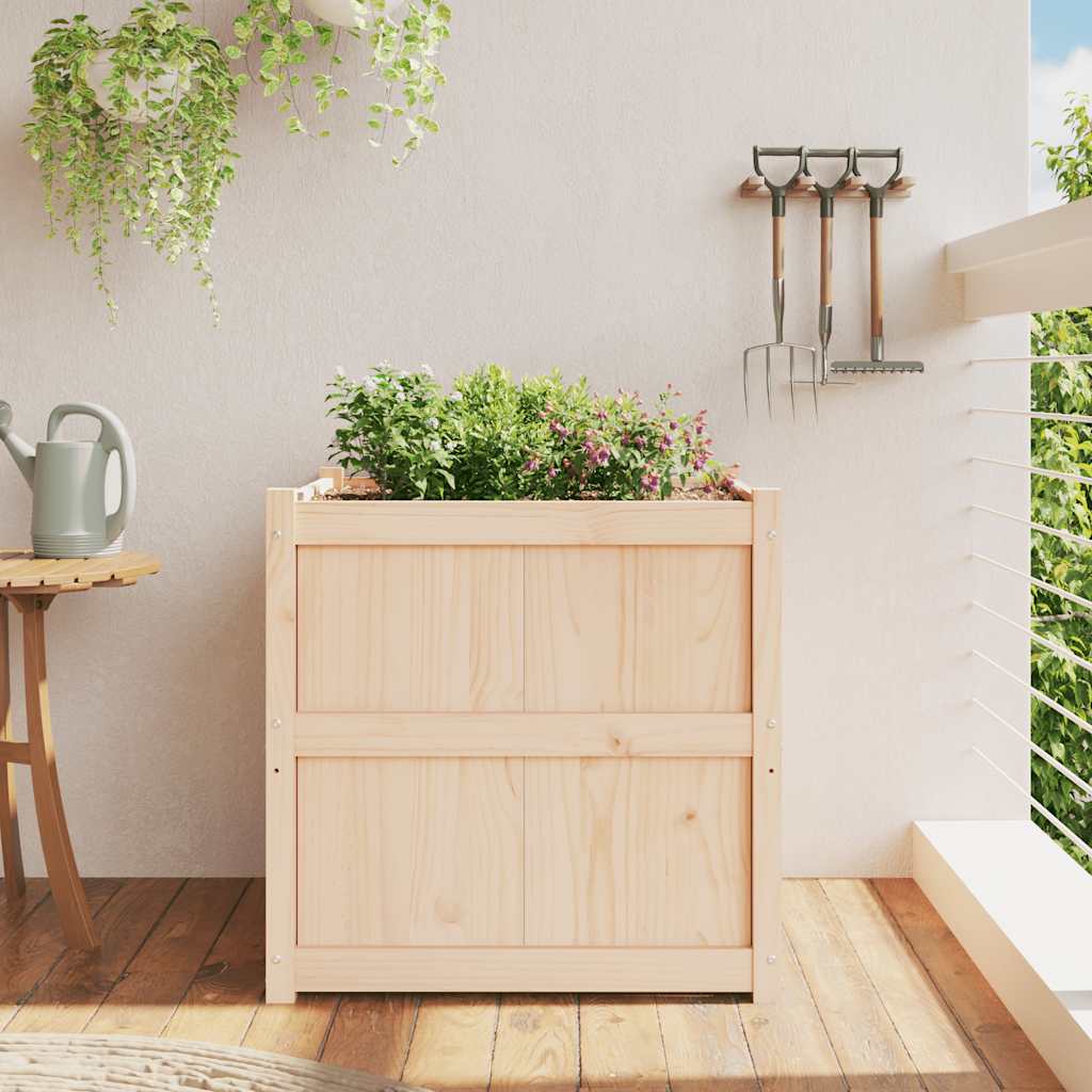 Vidaxx jardinière 70x70x70 cm bois de pin massif