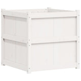 Vidaxx jardinière 70x70x70 cm bois de pin massif blanc