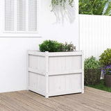 Vidaxx jardinière 70x70x70 cm bois de pin massif blanc