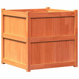 Vidaxx jardinière 70x70x70 cm bois de pin massif, marron lavé