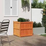 Vidaxx jardinière 70x70x70 cm bois de pin massif, marron lavé
