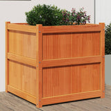 Vidaxx jardinière 70x70x70 cm bois de pin massif, marron lavé