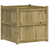 Jardinière Vidaxx 70x70x70 cm bois de pin imprégné