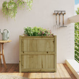 Jardinière Vidaxx 70x70x70 cm bois de pin imprégné