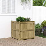 Jardinière Vidaxx 70x70x70 cm bois de pin imprégné