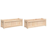 Vidaxx jardinières 2 pcs cm bois de pin massif
