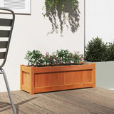 Vidaxx jardinière 90x31x31 cm bois de pin massif, marron lavé