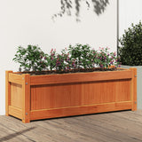 Vidaxx jardinière 90x31x31 cm bois de pin massif, marron lavé