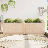 Vidaxx jardinières 2 pcs cm bois de pin massif