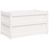 Vidaxx jardinière 90x50x50 cm bois de pin massif blanc