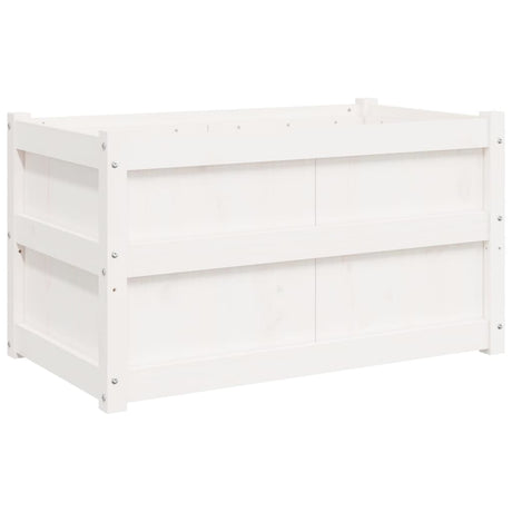 Vidaxx jardinière 90x50x50 cm bois de pin massif blanc