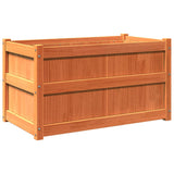 Vidaxx jardinière 90x50x50 cm bois de pin massif, marron lavé