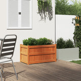 Vidaxx jardinière 90x50x50 cm bois de pin massif, marron lavé