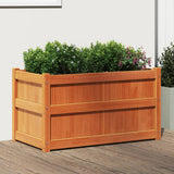 Vidaxx jardinière 90x50x50 cm bois de pin massif, marron lavé