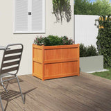 Vidaxx jardinière 90x50x70 cm bois de pin massif, marron lavé