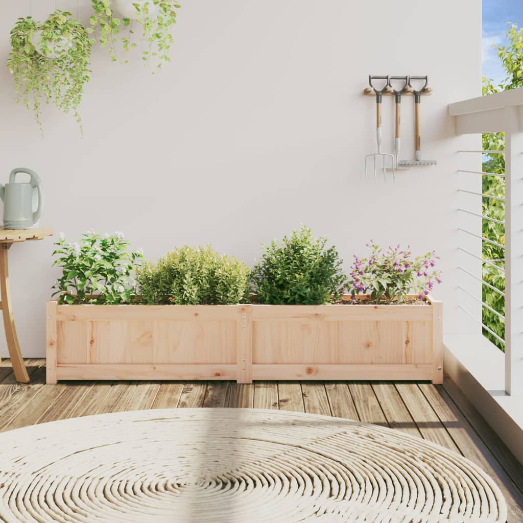 Vidaxx jardinière 150x31x31 cm bois de pin massif