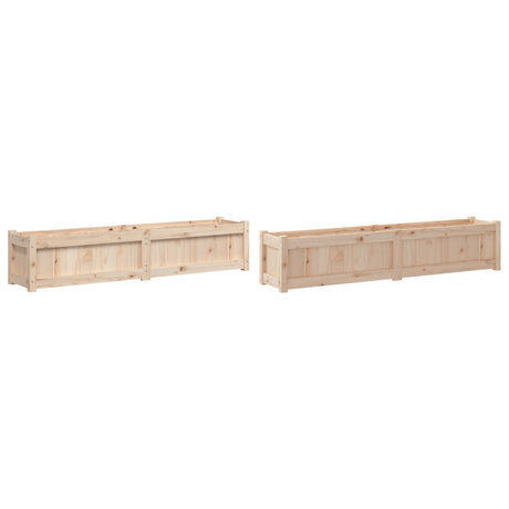Vidaxx jardinières 2 pcs cm bois de pin massif