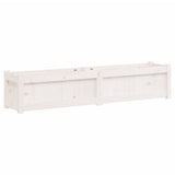 Vidaxx jardinière 150x31x31 cm bois de pin massif blanc