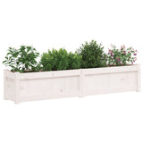 Vidaxx jardinières 2 pcs cm bois de pin massif blanc