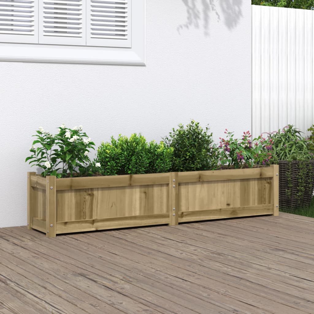 Jardinière Vidaxx 150x31x31 cm bois de pin imprégné