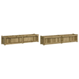 Jardinières Vidaxl 2 cm bois imprégné