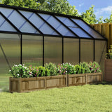 Jardinières Vidaxl 2 cm bois imprégné
